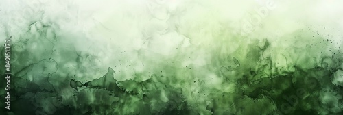 A soothing abstract green watercolor gradient background, blending shades of green and white, perfect for creative projects, designs, and artistic applications.