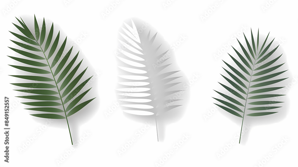 Realistic transparent shadow from a leaf of a palm tree on the white background. Tropical leaves shadow. Mockup with palm leaves shadow. Realistic transparent shadow from a leaf of a palm tree on the white background. Tropical leaves shadow. Mockup with palm leaves shadow.