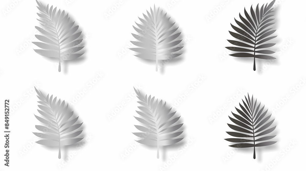 Realistic transparent shadow from a leaf of a palm tree on the white background. Tropical leaves shadow. Mockup with palm leaves shadow. Realistic transparent shadow from a leaf of a palm tree on the white background. Tropical leaves shadow. Mockup with palm leaves shadow.