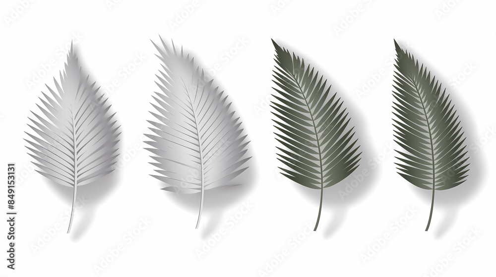 Realistic transparent shadow from a leaf of a palm tree on the white background. Tropical leaves shadow. Mockup with palm leaves shadow. Realistic transparent shadow from a leaf of a palm tree on the white background. Tropical leaves shadow. Mockup with palm leaves shadow.
