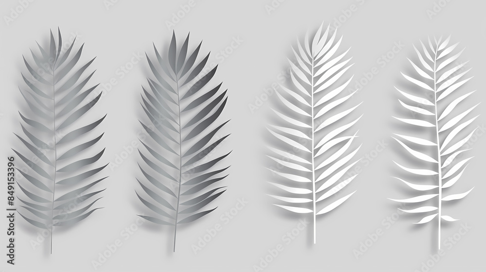 Realistic transparent shadow from a leaf of a palm tree on the white background. Tropical leaves shadow. Mockup with palm leaves shadow. Realistic transparent shadow from a leaf of a palm tree on the white background. Tropical leaves shadow. Mockup with palm leaves shadow.