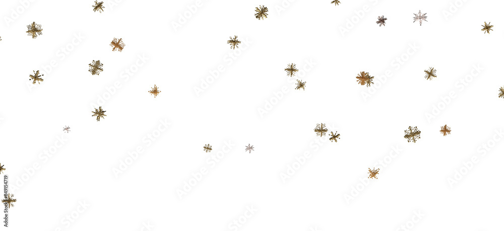 Dancing Snowflakes: Enthralling 3D Illustration of Falling Christmas Snow Crystals Dancing Snowflakes: Enthralling 3D Illustration of Falling Christmas Snow Crystals