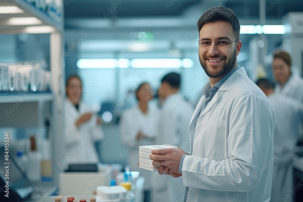 High-Tech Pharmaceutical Facility Scene High-Tech Pharmaceutical Facility Scene