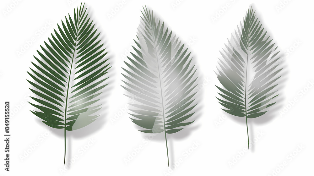 Realistic transparent shadow from a leaf of a palm tree on the white background. Tropical leaves shadow. Mockup with palm leaves shadow. Realistic transparent shadow from a leaf of a palm tree on the white background. Tropical leaves shadow. Mockup with palm leaves shadow.