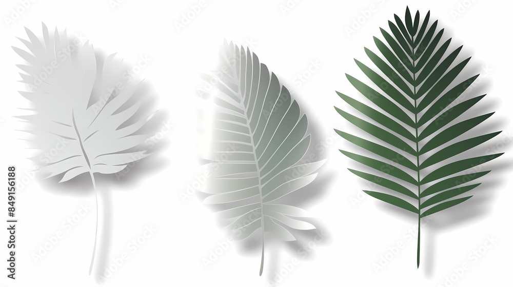 Realistic transparent shadow from a leaf of a palm tree on the white background. Tropical leaves shadow. Mockup with palm leaves shadow. Realistic transparent shadow from a leaf of a palm tree on the white background. Tropical leaves shadow. Mockup with palm leaves shadow.