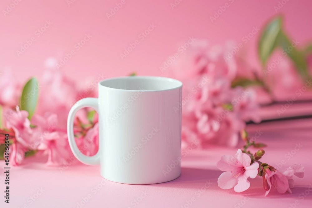 Minimalist Mom Gift: White Mug Mockup Minimalist Mom Gift: White Mug Mockup