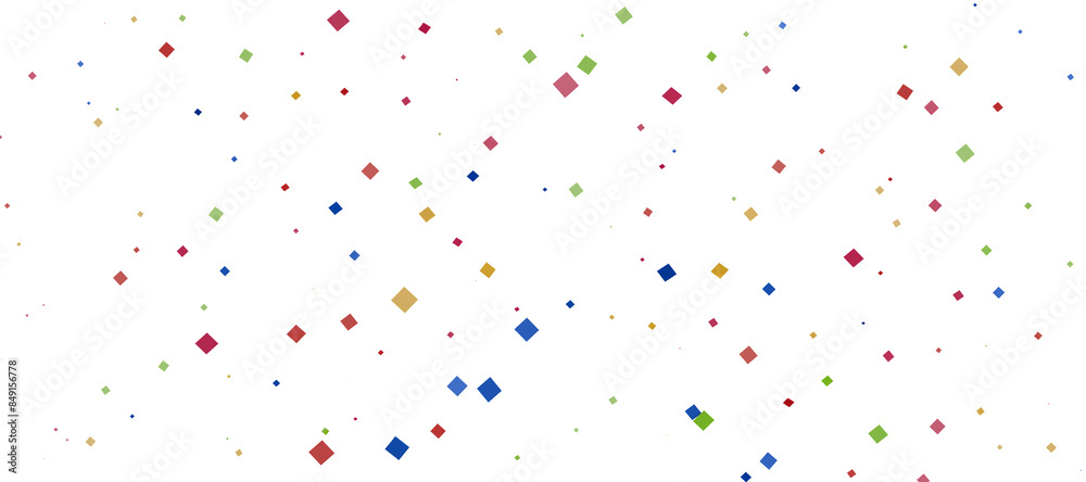 Colorful confetti on white background Colorful confetti on white background