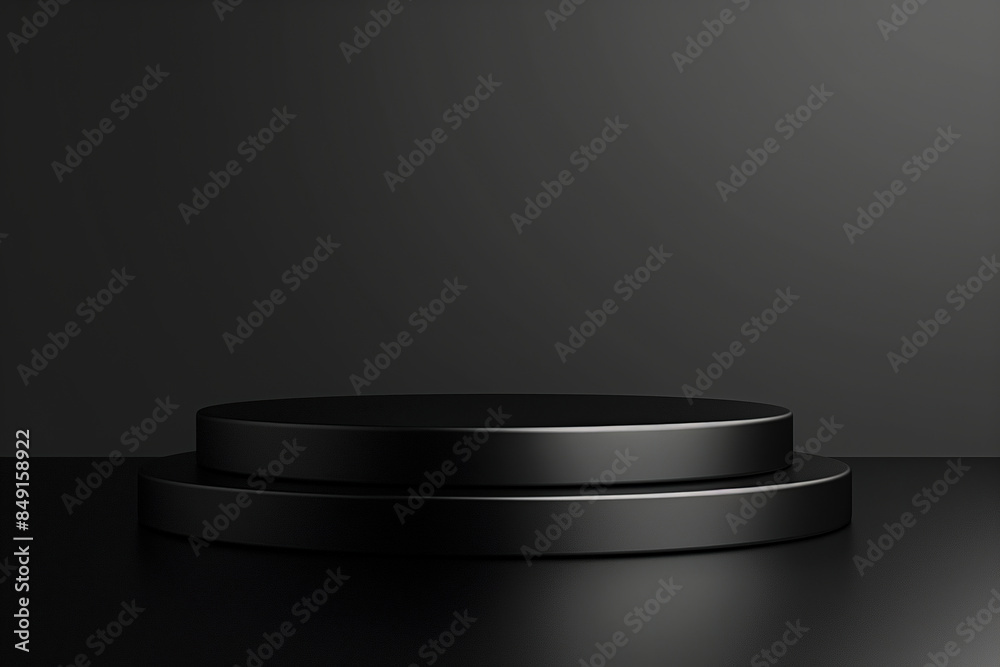 Minimalist Podium Black Pedestal for Product Display Minimalist Podium Black Pedestal for Product Display