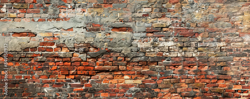 Rustic brick wall background with uneven texture and red and brown tones: Warm and inviting, ideal for a cozy and vintage look