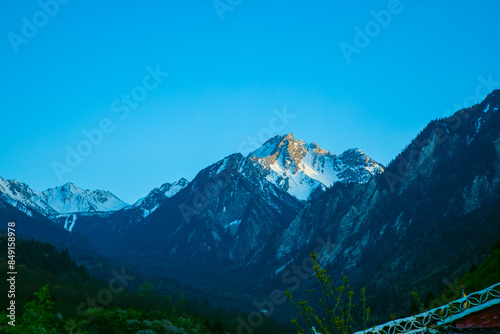 Jiuzhaigou, Aba, Sichuan Province - lakes and mountains under the blue sky