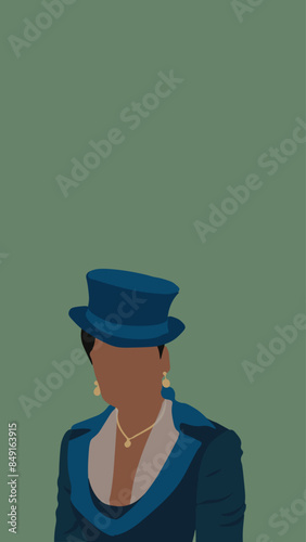 Bridgerton concept, Kate, Wallpaper vector. Phone wallpaper, Vector illustration. Trendy background. Print	