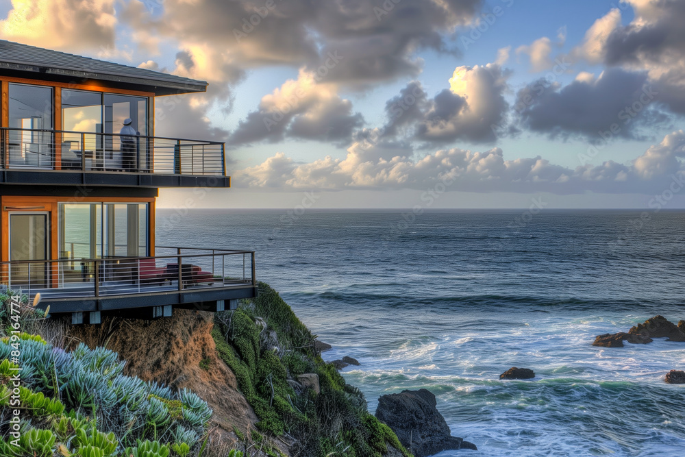 Ocean front property house with a swimming pool and access to the water Ocean front property house with a swimming pool and access to the water