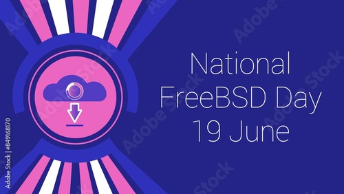 National FreeBSD Day web banner design illustration  photo