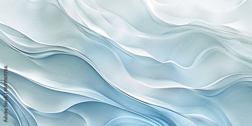 Abstract fluid shapes in soft blue gradient tones, abstract art concept. Background with copy space. Abstract fluid shapes in soft blue gradient tones, abstract art concept. Background with copy space.