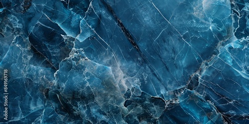 Ice texture surface with cracks and frosty patterns, winter background concept. Background with copy space.