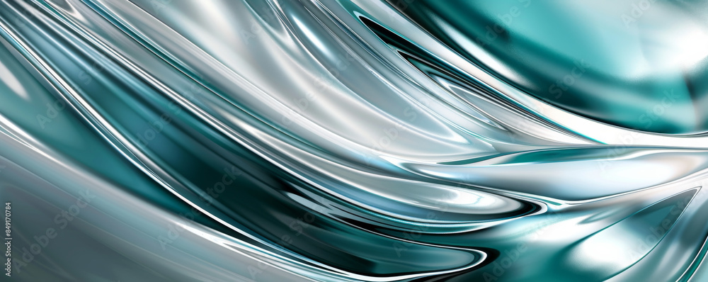 Futuristic silver and teal background with smooth gradients and sleek finish: Cool and modern, ideal for tech or sci-fi designs Futuristic silver and teal background with smooth gradients and sleek finish: Cool and modern, ideal for tech or sci-fi designs