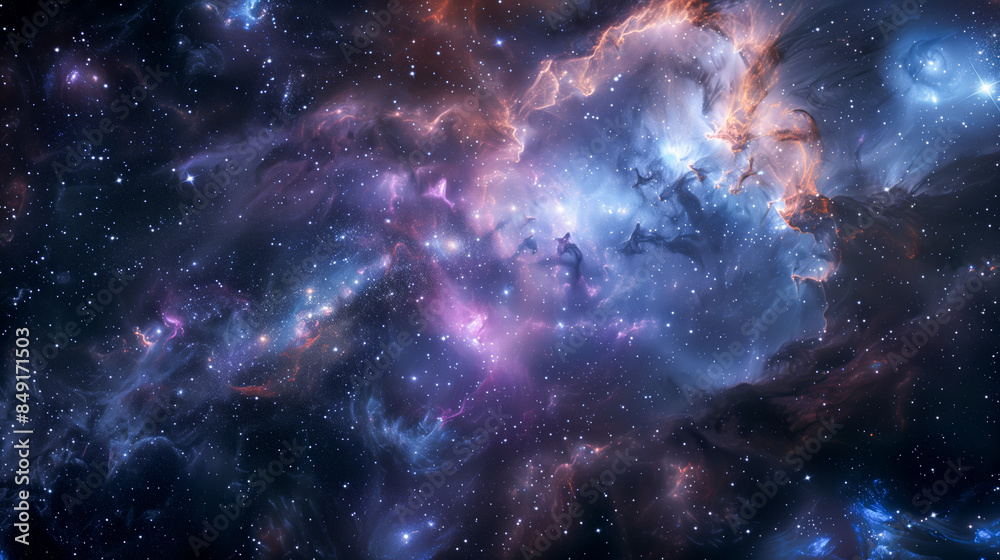 Galaxy background, space illustration Galaxy background, space illustration