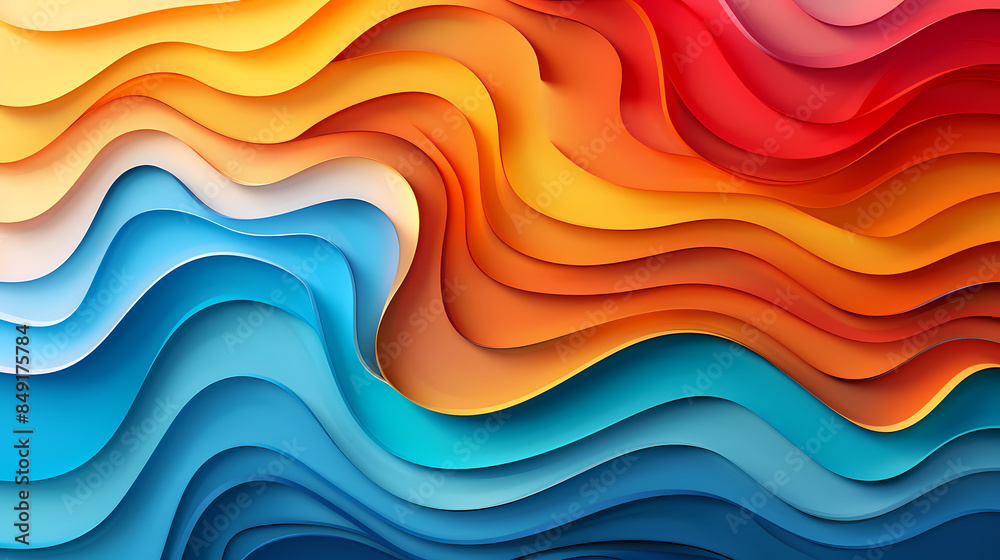 Abstract paper cut background design vector image Abstract paper cut background design vector image
