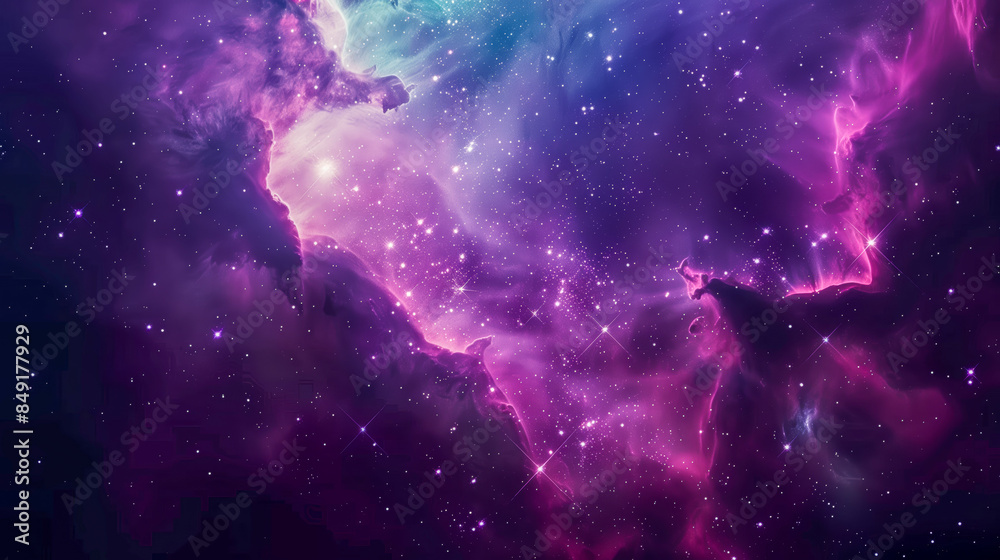 Galaxy background, space illustration