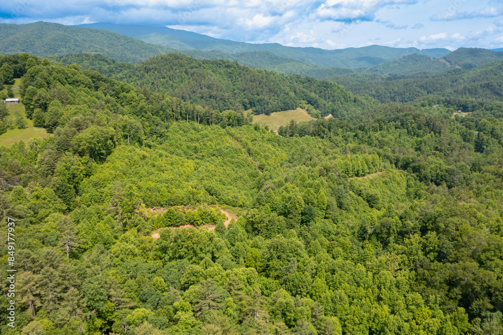 Obraz premium drone property views