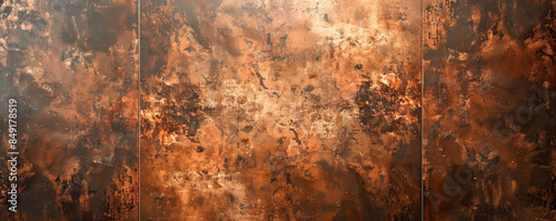 Modern metallic texture background with brushed copper finish and warm tones: Sleek and industrial, perfect for a modern and professional look