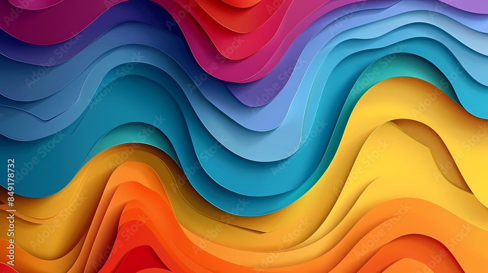 Abstract paper cut background design vector image Abstract paper cut background design vector image
