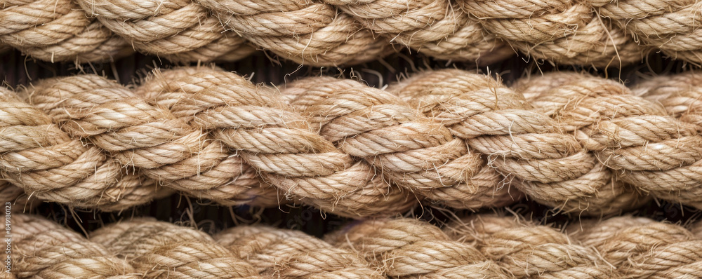 Rustic hemp rope background with coarse texture and natural beige color: Simple and earthy, perfect for a country or nautical theme Rustic hemp rope background with coarse texture and natural beige color: Simple and earthy, perfect for a country or nautical theme