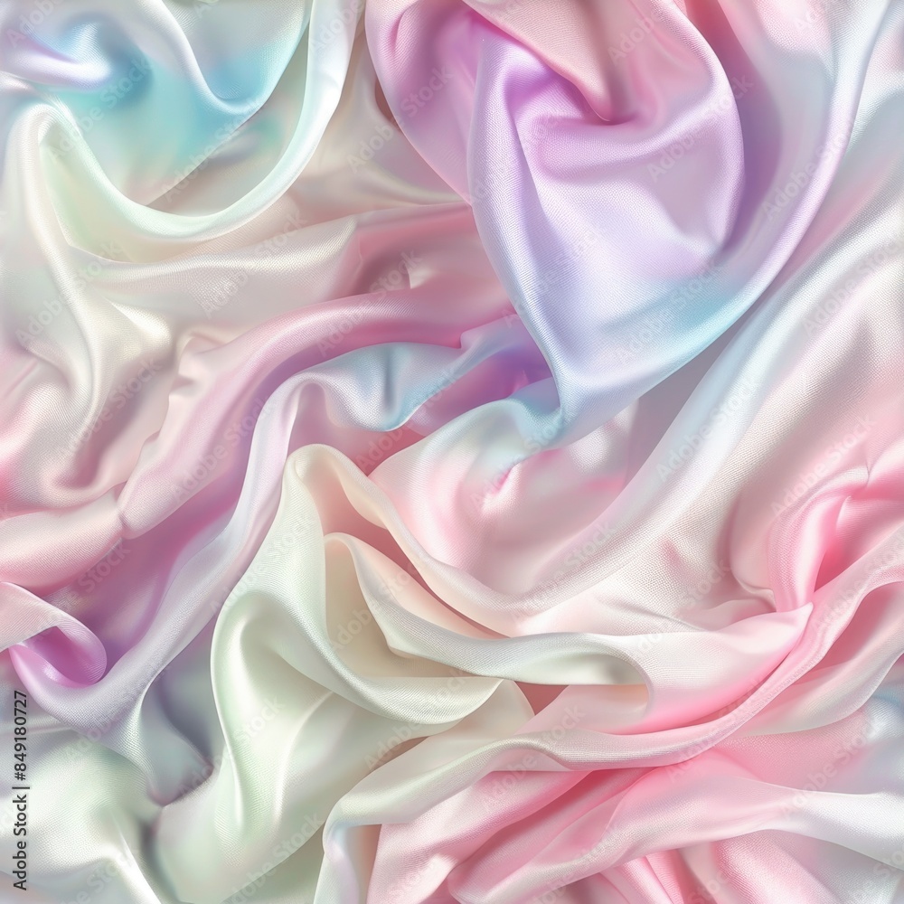 Luxurious ripples of pastel silk create a dreamy landscape of soft Luxurious ripples of pastel silk create a dreamy landscape of soft