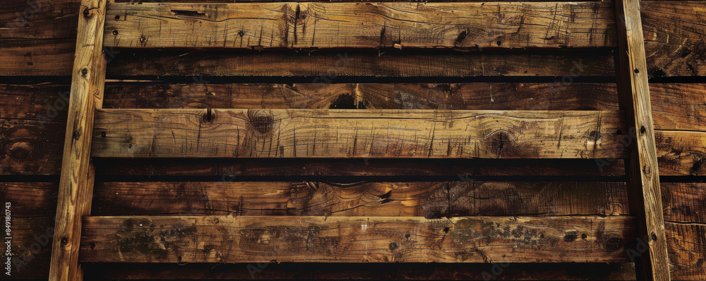 Rustic wooden ladder background with distressed texture and rich brown tones: Classic and earthy, adding a touch of the outdoors Rustic wooden ladder background with distressed texture and rich brown tones: Classic and earthy, adding a touch of the outdoors