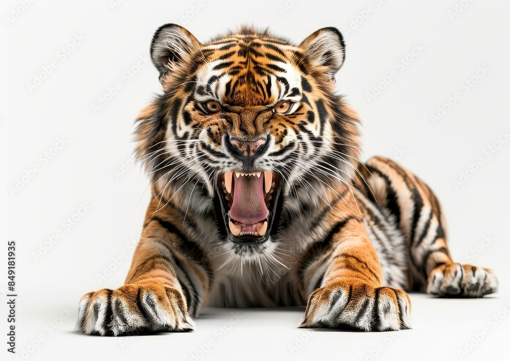 Obraz premium Roaring Bengal Tiger