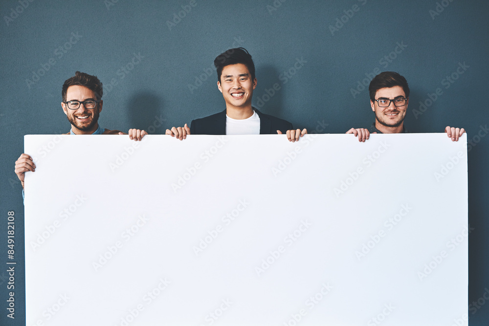Banner, mockup and portrait of business people in office for recruitment news, opportunity or contact us. Space, poster and startup team with we are hiring promotion, information and wall background. Banner, mockup and portrait of business people in office for recruitment news, opportunity or contact us. Space, poster and startup team with we are hiring promotion, information and wall background.