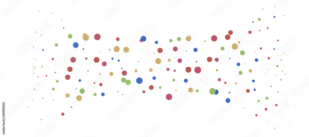 Colorful confetti on white background Colorful confetti on white background