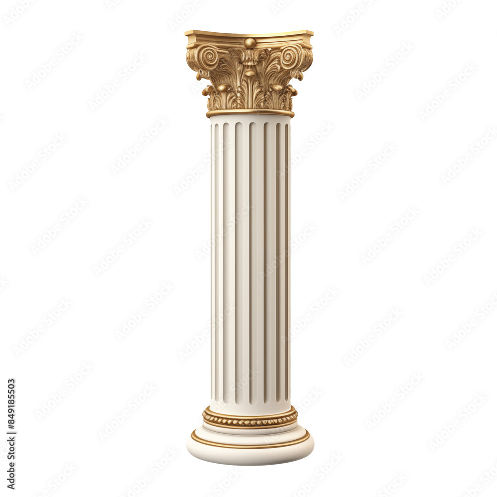 Fototapeta premium architecture of column transparent background
