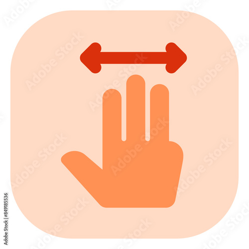 Editable three fingers move vector icon. Part of a big icon set family. Perfect for web and app interfaces, presentations, infographics, etc