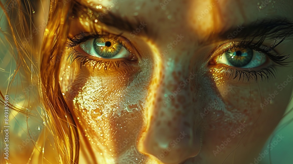 This image depicts an abstract play of golden light with a smooth gradient background, invoking warmth and energy This image depicts an abstract play of golden light with a smooth gradient background, invoking warmth and energy