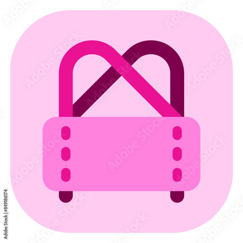 Editable duffel bag, gym bag vector icon. Part of a big icon set family. Perfect for web and app interfaces, presentations, infographics, etc