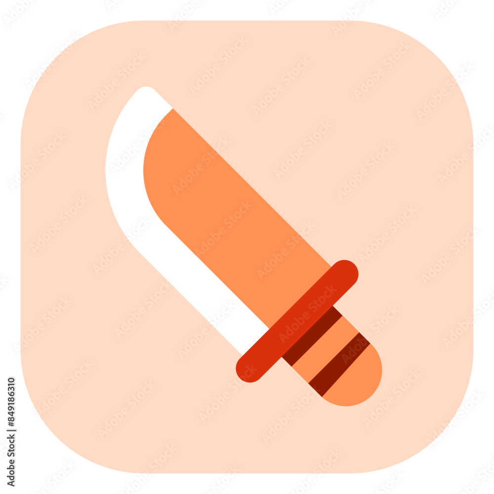 Editable knife, machete, hunting knife vector icon. Part of a big icon set family. Perfect for web and app interfaces, presentations, infographics, etc Editable knife, machete, hunting knife vector icon. Part of a big icon set family. Perfect for web and app interfaces, presentations, infographics, etc