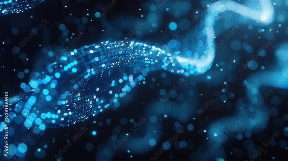 A dynamic digital representation of flowing data streams in a futuristic, blue-hued environment, symbolizing advanced technology and connectivity. A dynamic digital representation of flowing data streams in a futuristic, blue-hued environment, symbolizing advanced technology and connectivity.