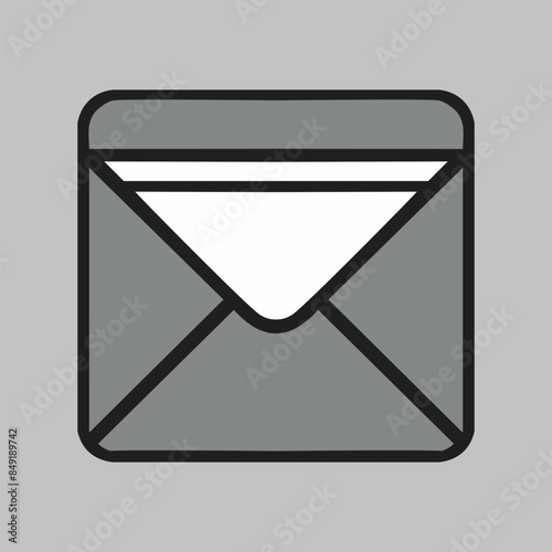 Mail, envelope, letter icon vector image. Can also be used for email, communication and messaging. Suitable for use on web apps, mobile apps and print media.