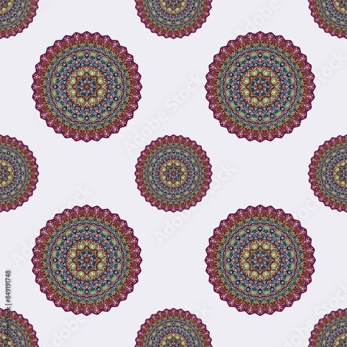 seamless pattern with mandala