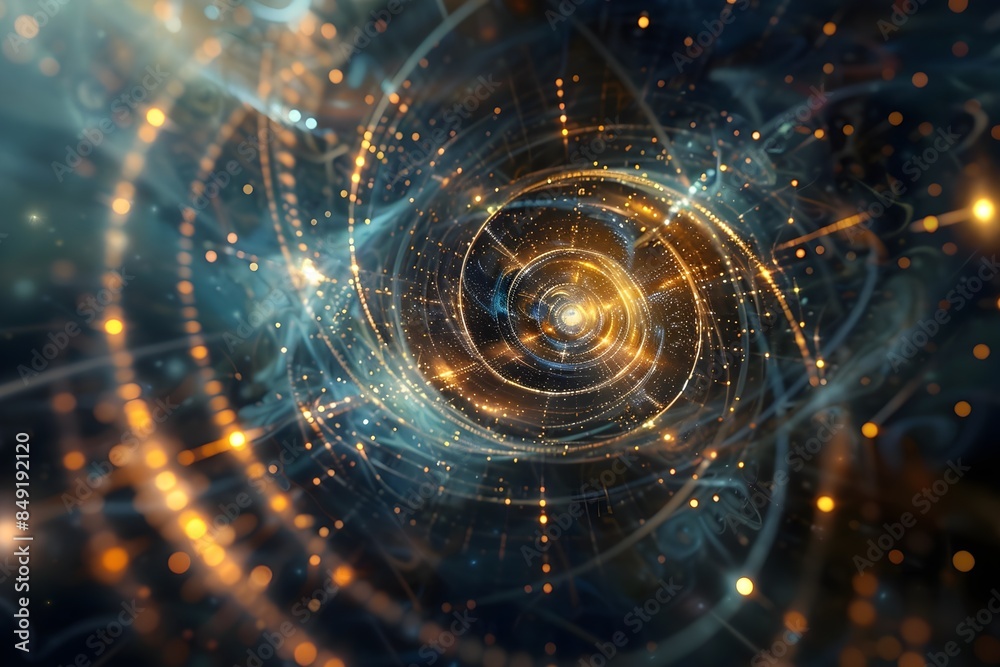 Obraz premium Quantum Physics Background