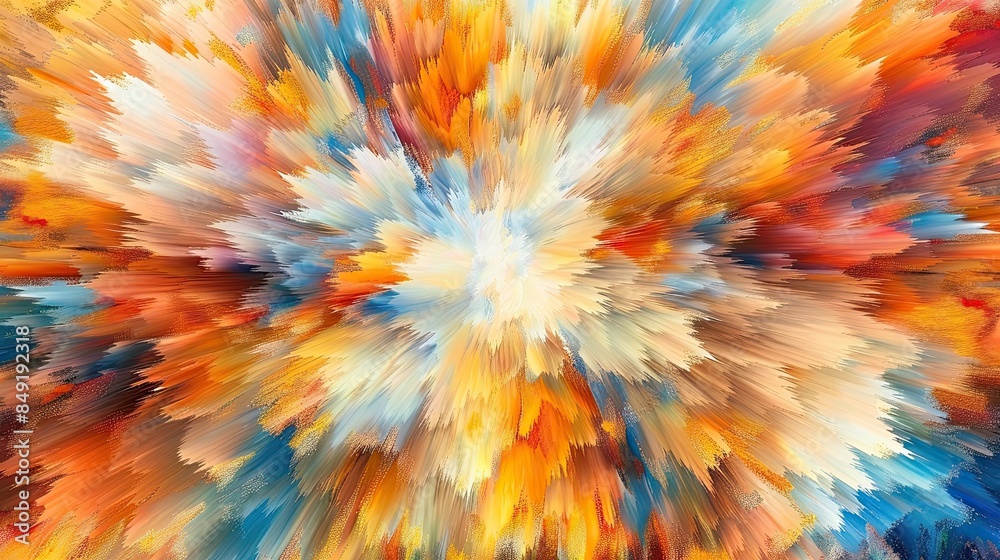 abstract colorful background with stars burst