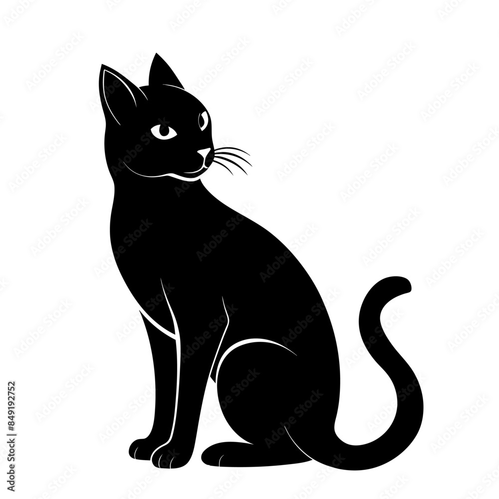 cat silhouette vector art cat silhouette vector art