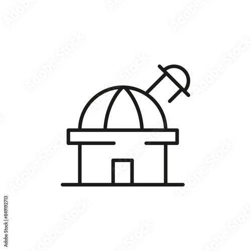 Observatory icon. Simple observatory icon for social media, app and web design. Vector illustration.