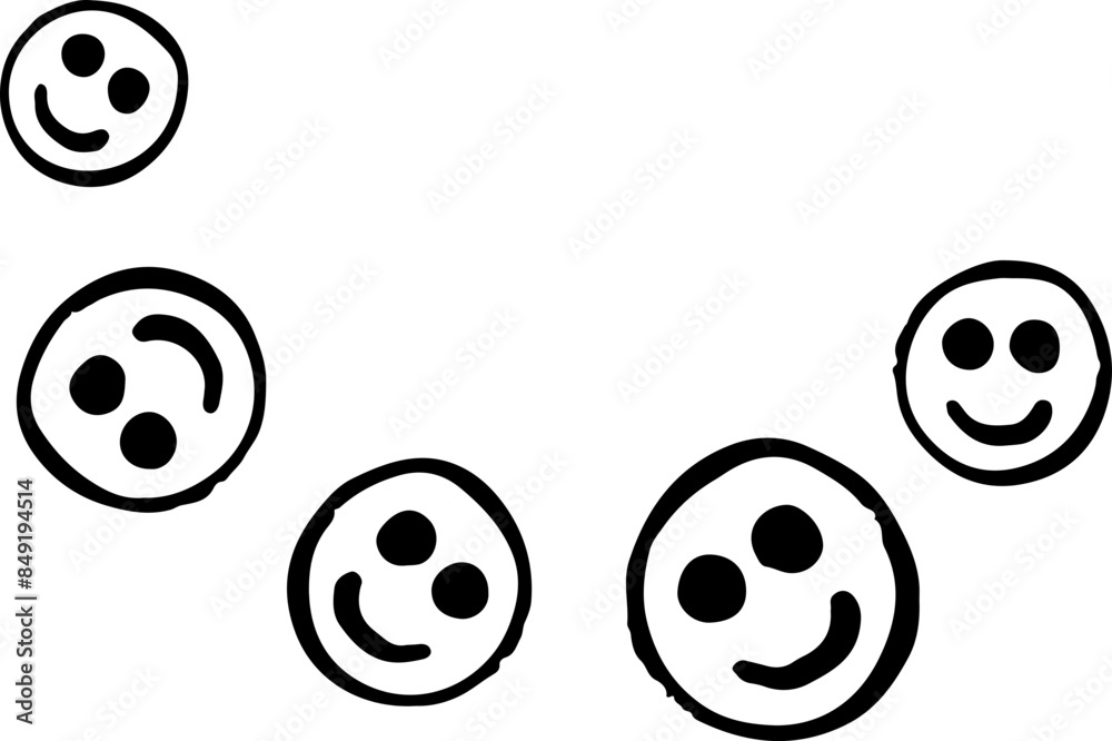 Smiling Emojis Decor. Smileys. Emoticons Pattern Smiling Emojis Decor. Smileys. Emoticons Pattern