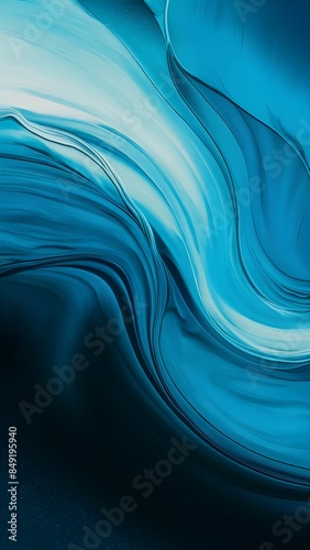 artistic abstract blue wave