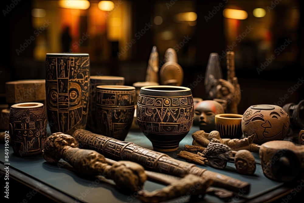 Captivating exposure of historical artifacts in Puerto Iguazú., generative IA Captivating exposure of historical artifacts in Puerto Iguazú., generative IA