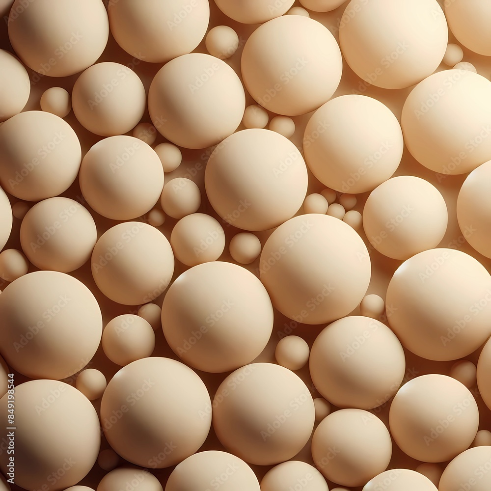 3d beige seamless background with rounds and spherics 3d beige seamless background with rounds and spherics