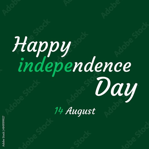 Happy Independence Day of Pakistan, Pakistan Independence Day Illustration, 14th August Pakistan Independence Day.