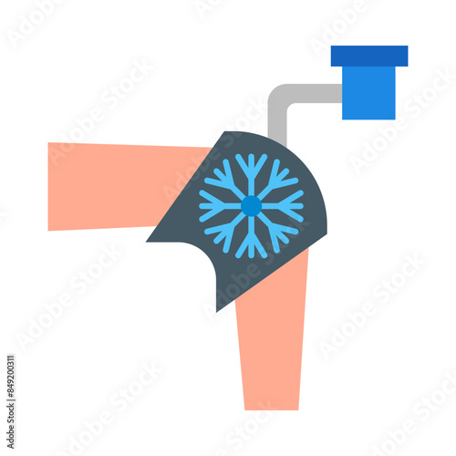 Cold Therapy flat icon